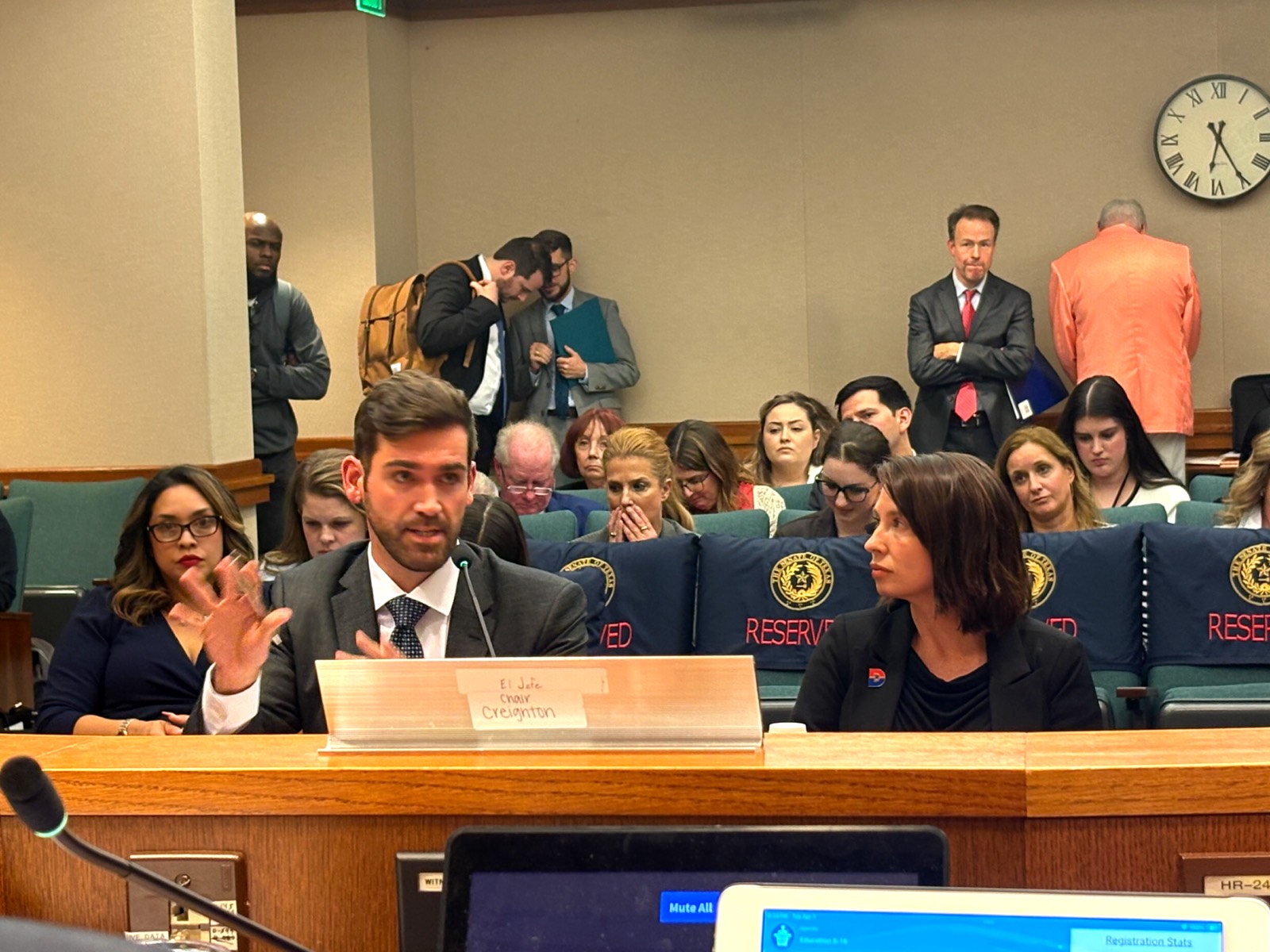 Jacob Kirksey testifying before the Texas Senate Committee on Education K-16